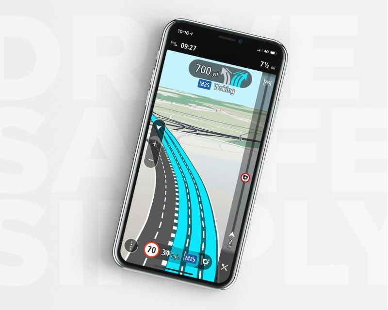 TomTom GO Navigation App with Apple CarPlay
